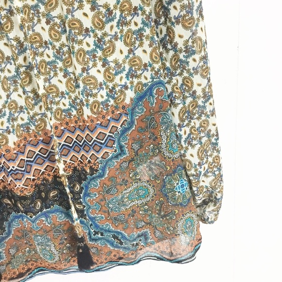 Daniel Rainn Boho Top Size S Long Sleeve Shirt - Picture 3 of 6